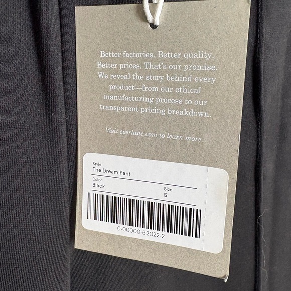 NWT Everlane Dream Pant Black Size S | High Rise Tapered Pull-On Trouser - Picture 2 of 14
